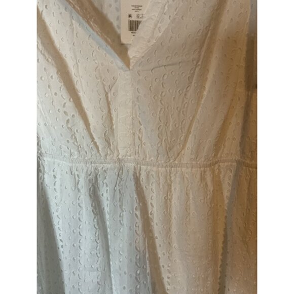 Crown & Ivy White Eyelet Dress Romantic Size 2X New $109 - Picture 2 of 4